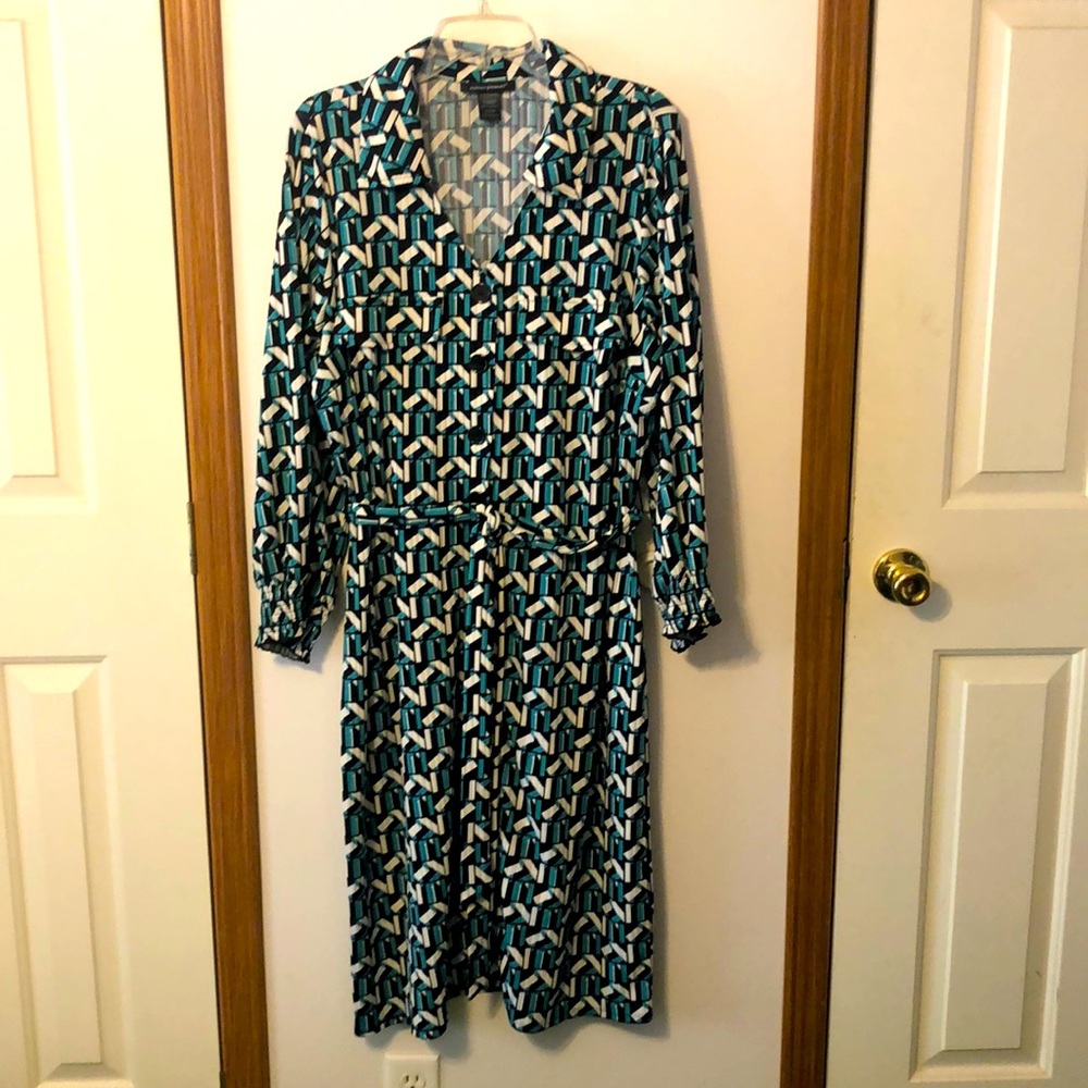 New-Ashley Stewart Dress-Teal